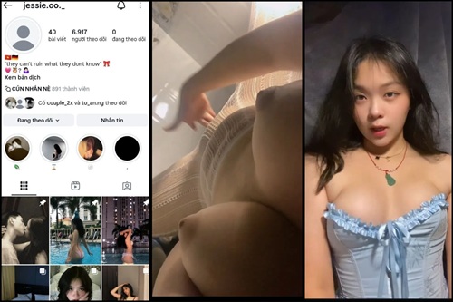 Hot IG jessie oo vú to lồn múp lộ full clip địt nhau thủ dâm